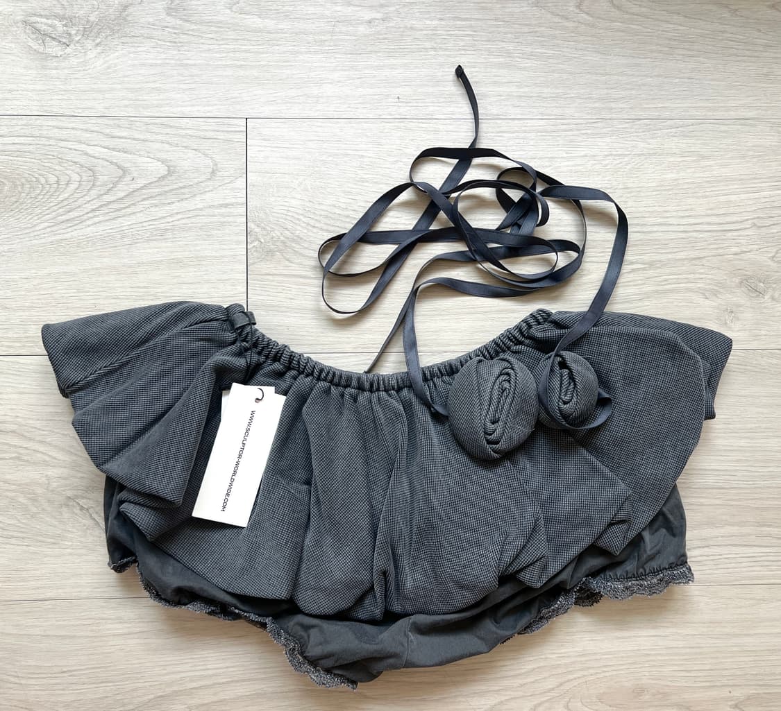 새상품 2 Washed Rose Bloomer Skort Charcoal 상품이미지4