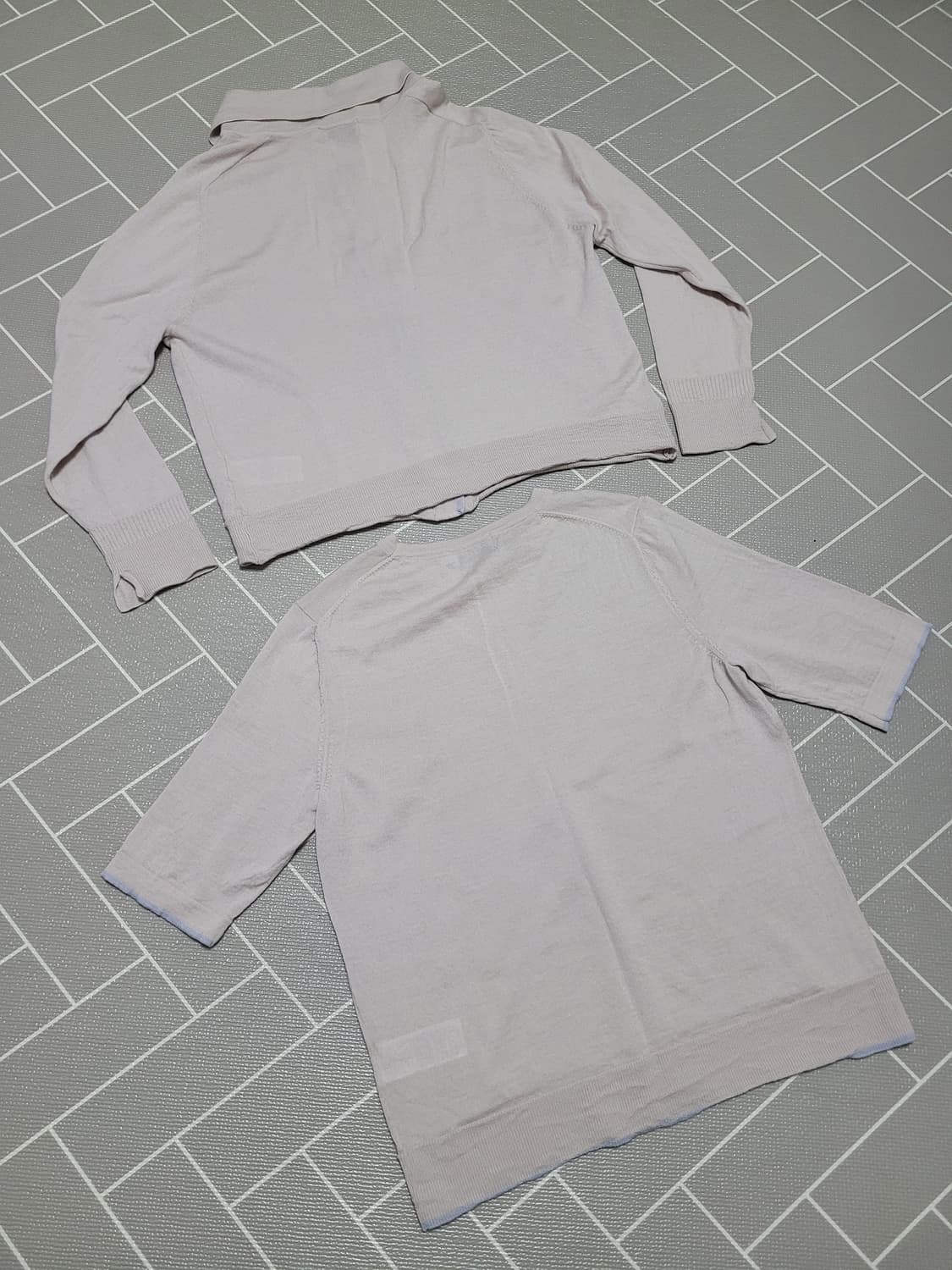 ST.JOHN 센존 블루라벨 모 니트 가디건 세트 XL 상품이미지2