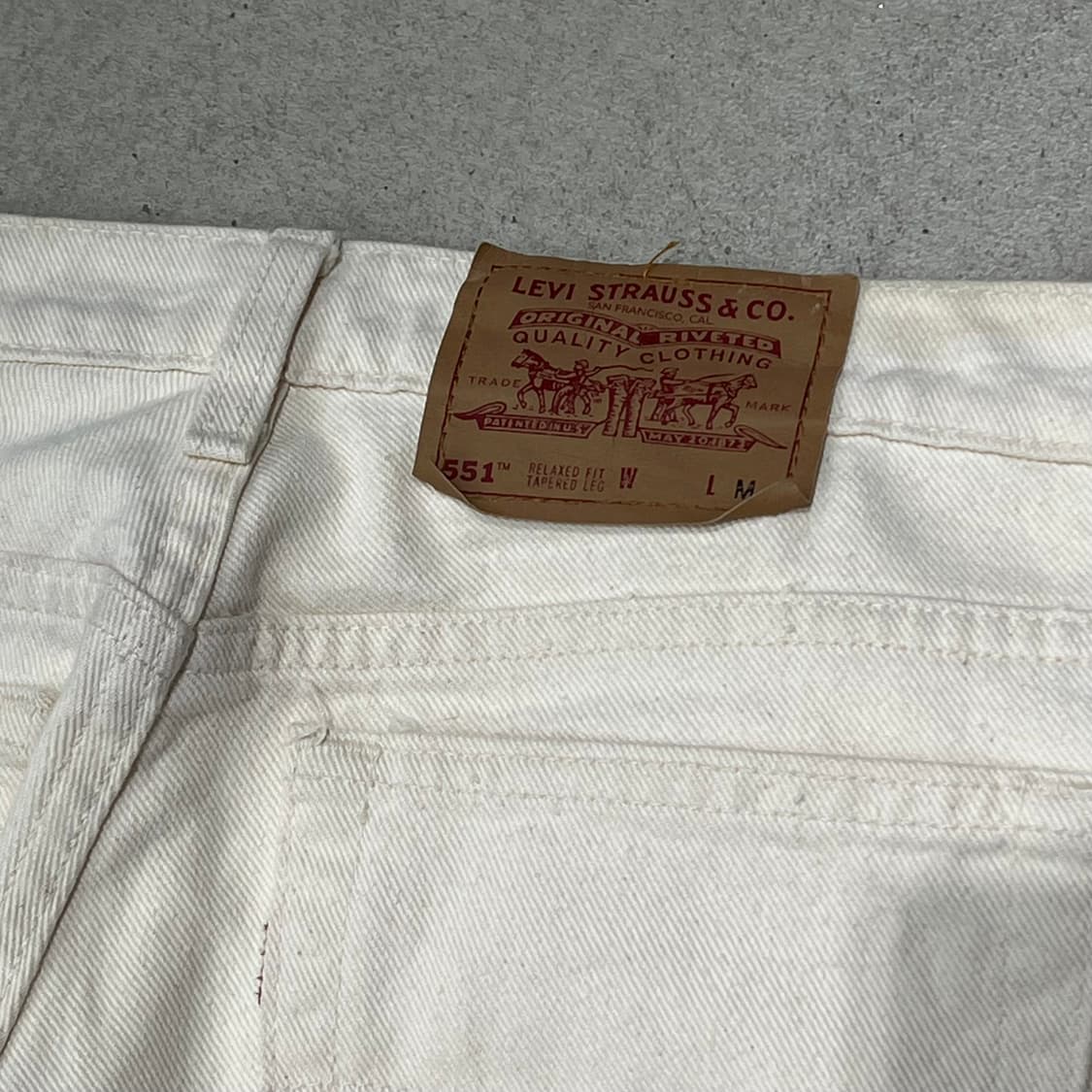 usa 리바이스 551 화이트 데님 s10142 상품이미지5