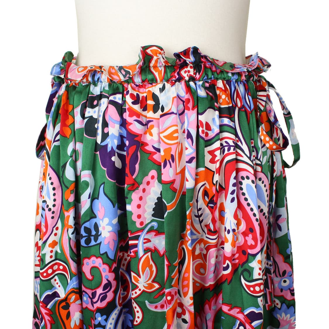 겐조 멀티프린트 실크 밴딩스커트 38 상품이미지5