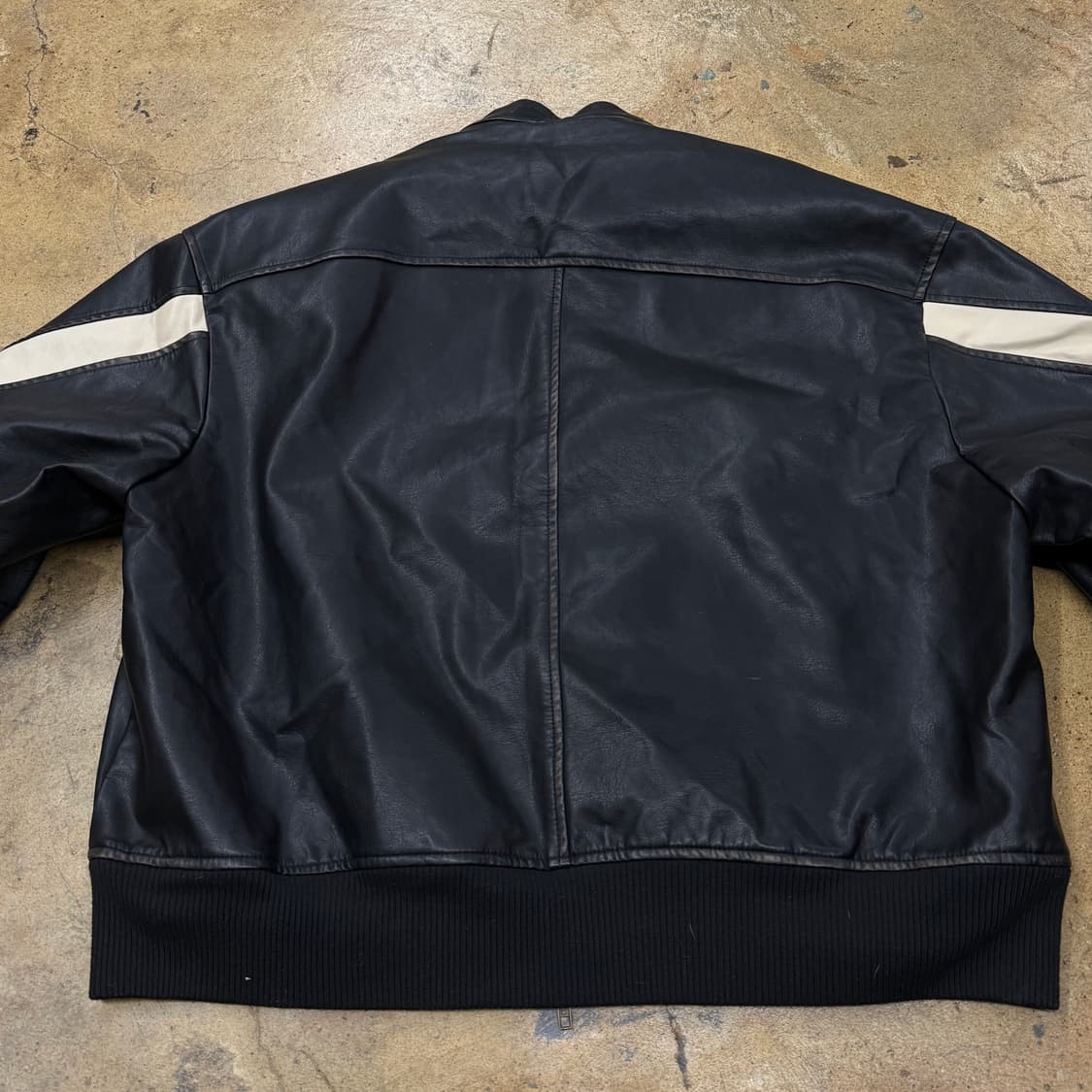 [정품/L] 라푸지스토어 블랙 리얼레더자켓 b8 상품이미지4