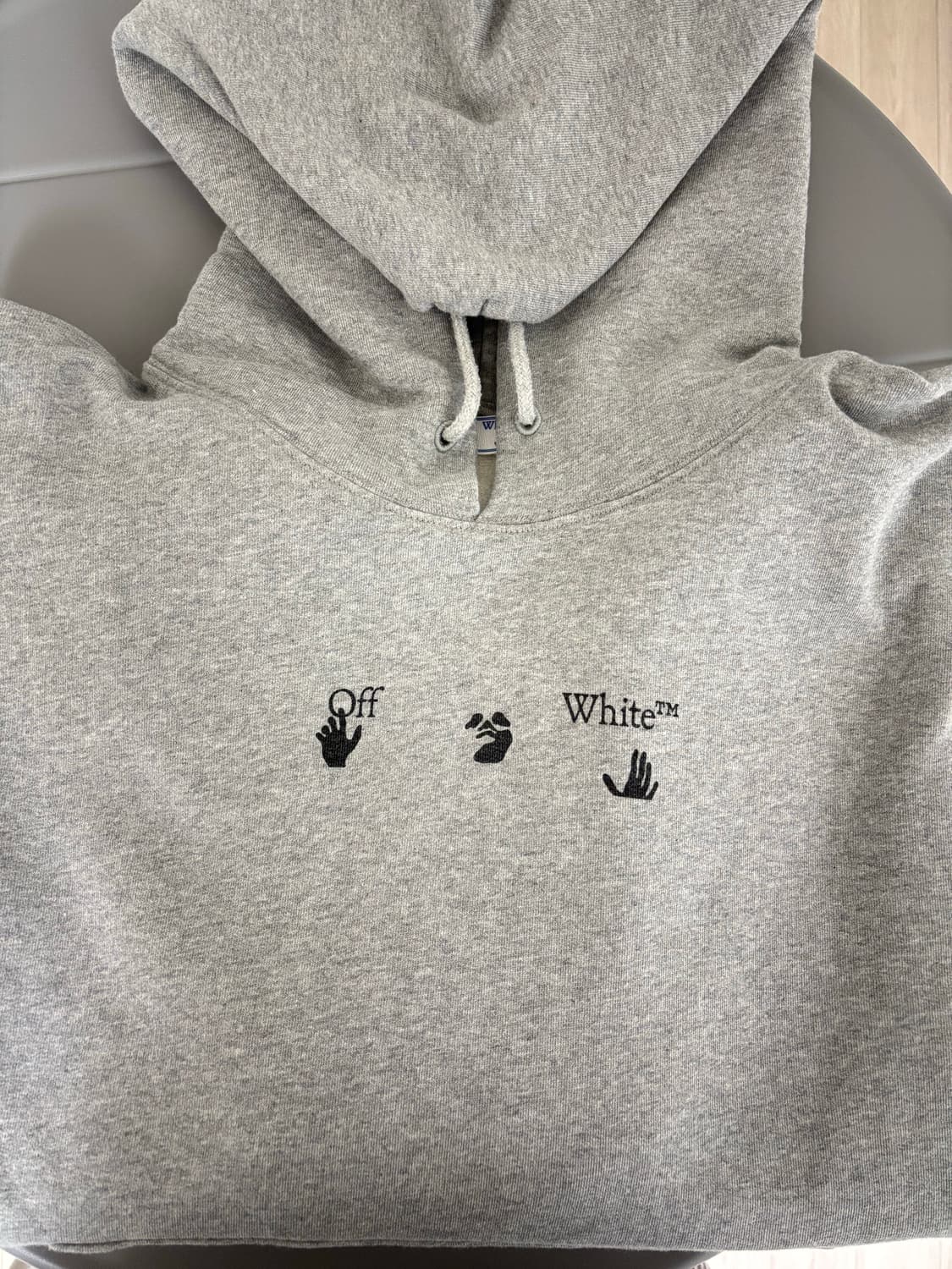 (XL) 오프화이트 off white 네거티브 마크 후드티 상품이미지10