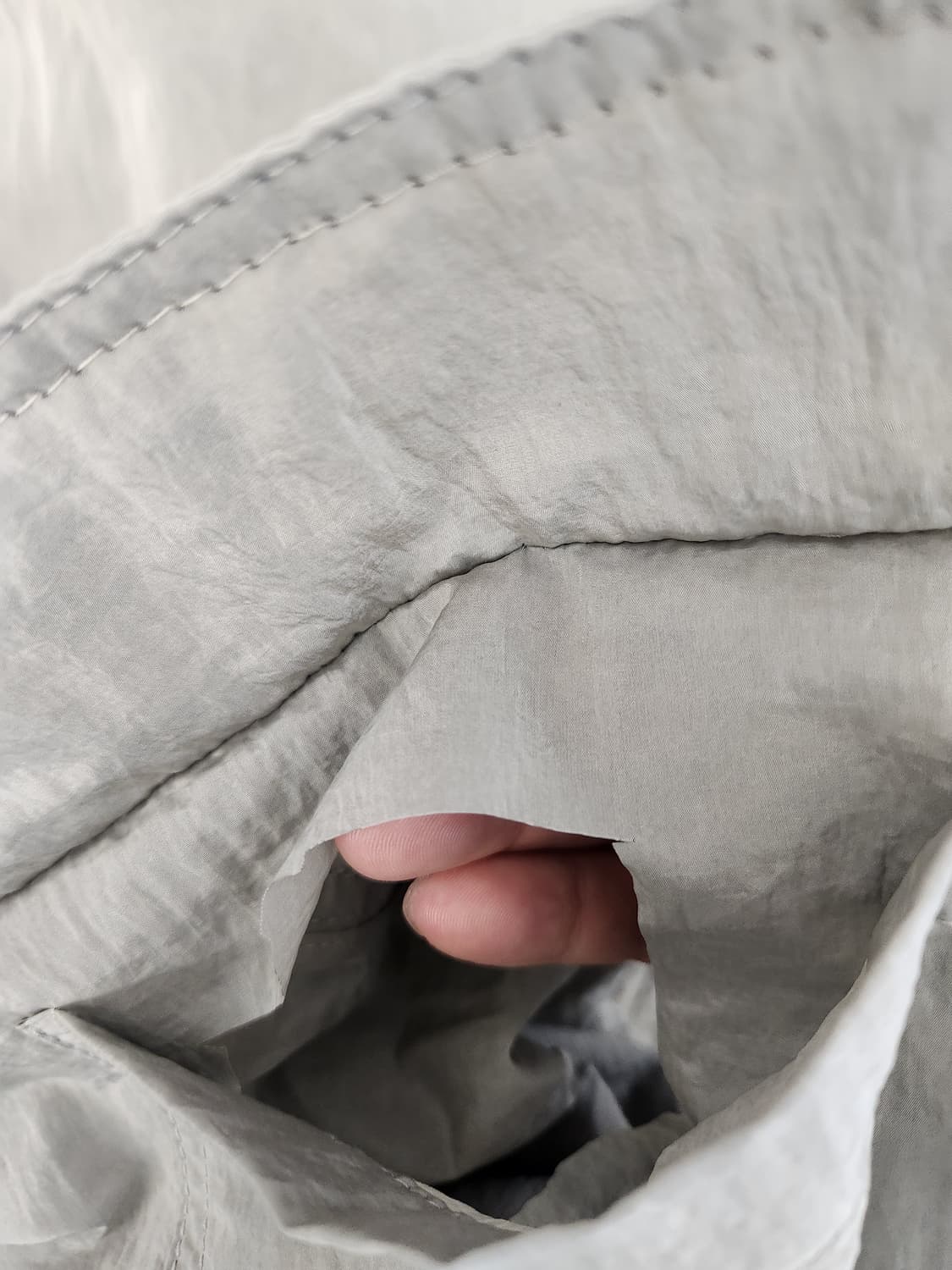타임옴므 오버핏 바람막이 크롭 점퍼 상품이미지7