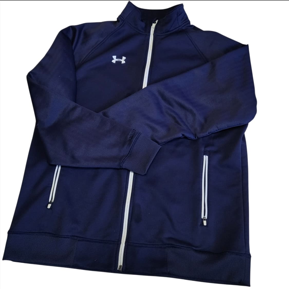 언더아머 네이비 져지 100-105 트랙탑 상품이미지6