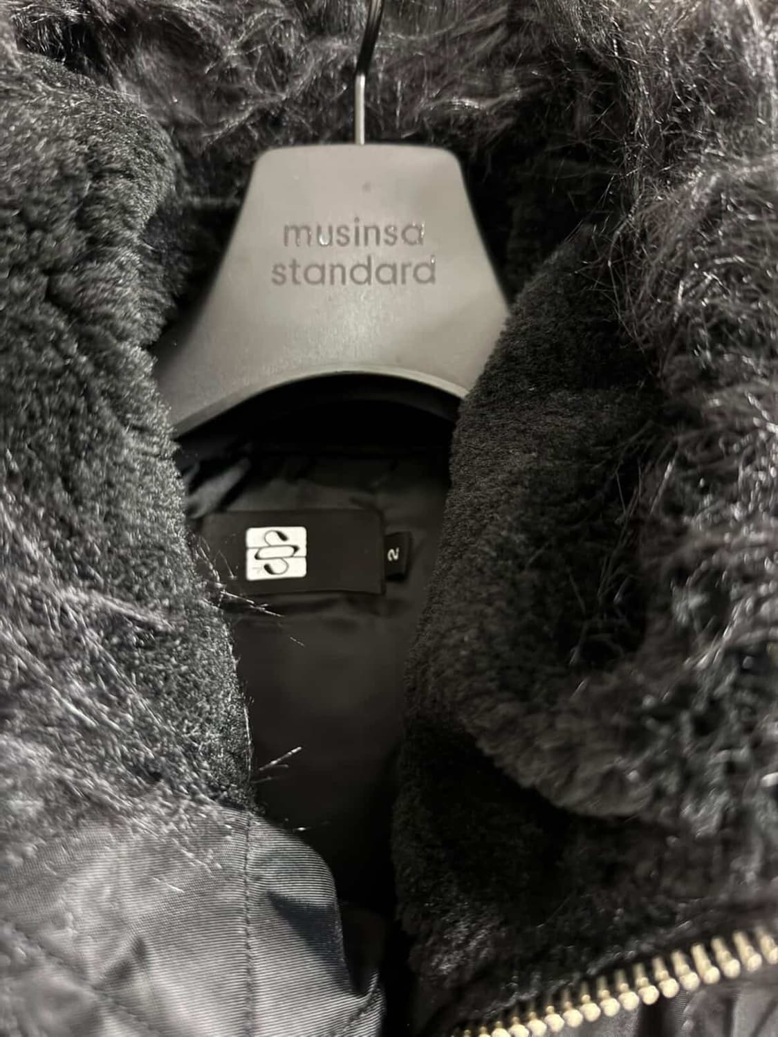 [2] Sundayoffclub 퍼후드 봄버자켓 black 상품이미지4