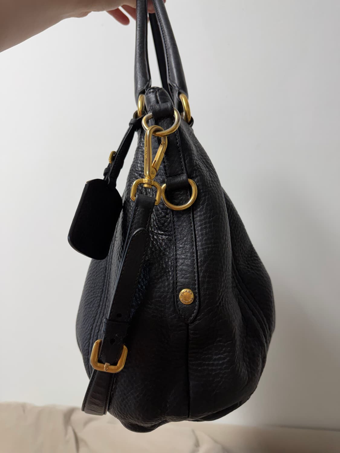 [정품] 프라다 토트백 블랙 상품이미지4