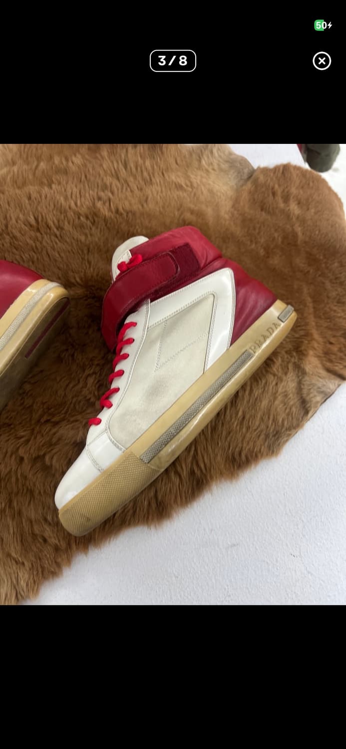 프라다 레더 하이탑 상품이미지2