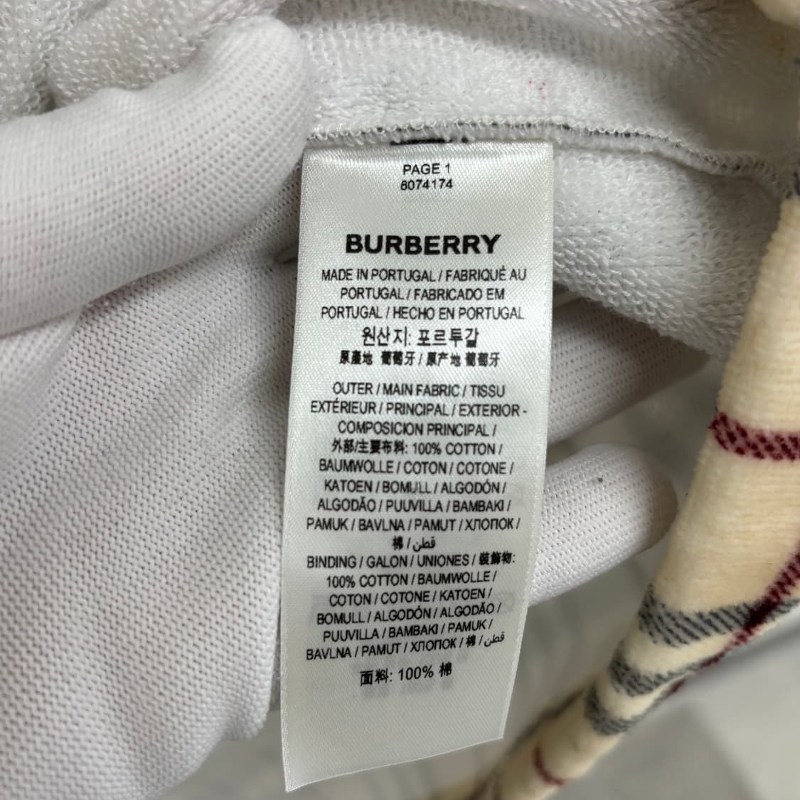 [L]버버리 체크 반팔티 상품이미지3