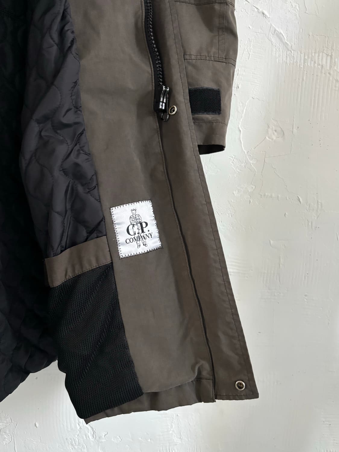 C.P.company 씨피컴퍼니 투포켓 안감퀼티드 카키 자켓 상품이미지7