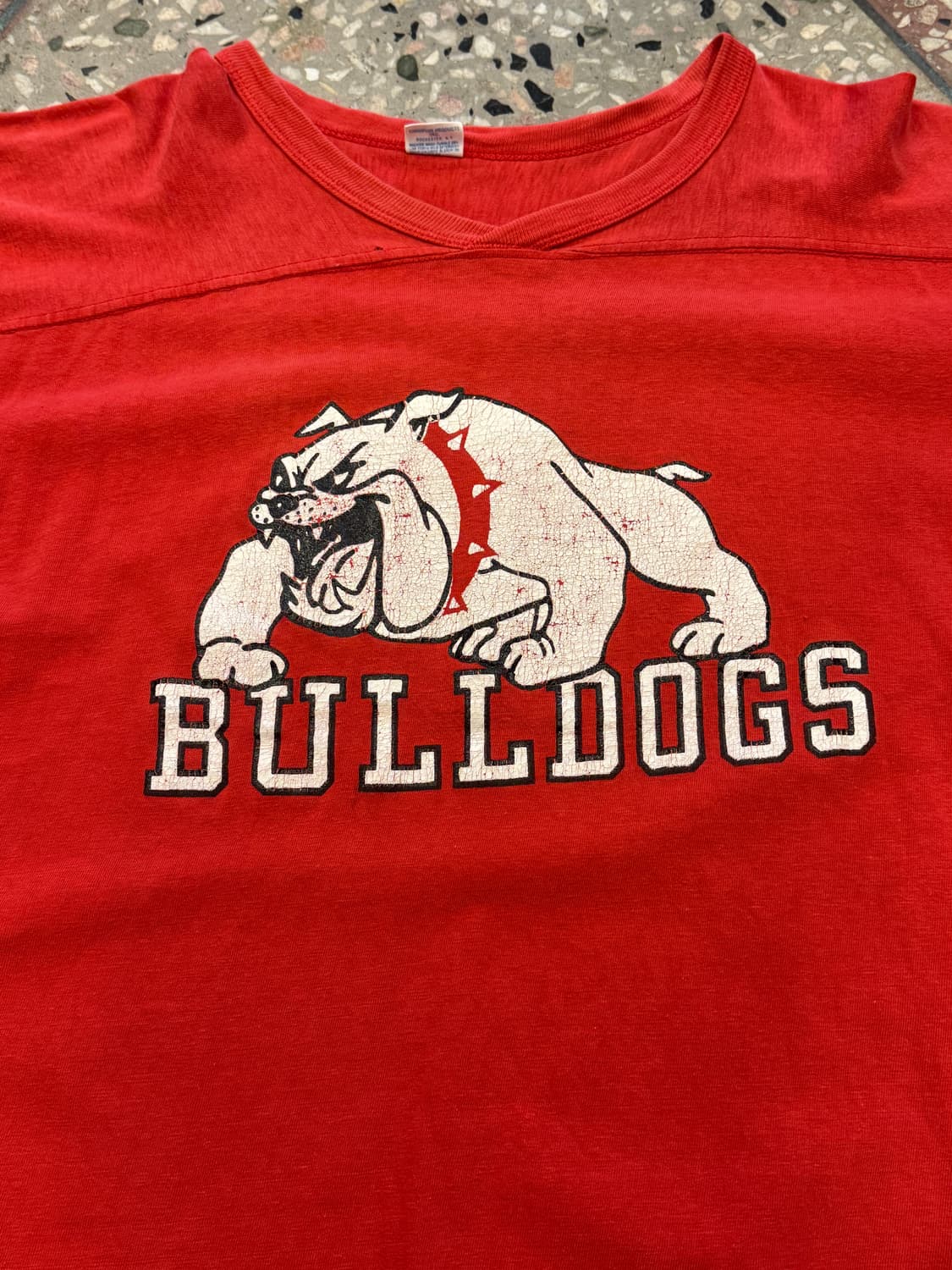 70s 챔피온 Bulldogs 풋볼 티셔츠 (XL) 상품이미지4