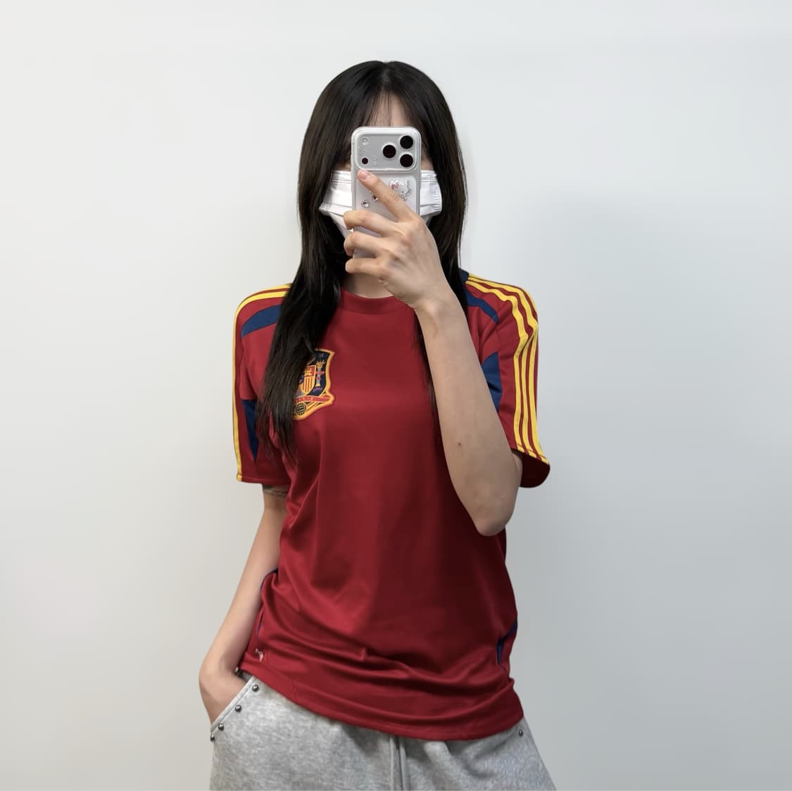 아디다스 스페인 국대 유니폼 반팔 레드 상품이미지1