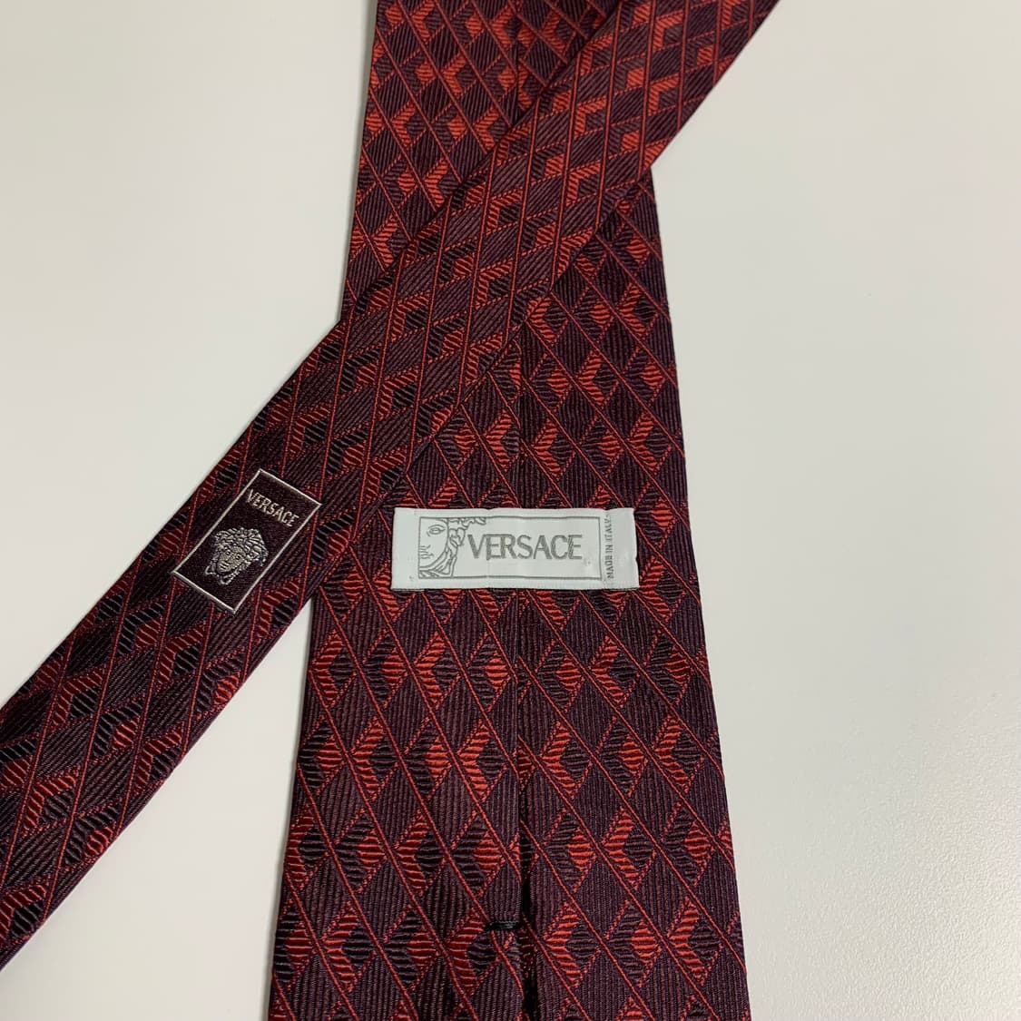 베르사체(VERSACE) 심플로고 클래식 명품넥타이 100실크 이태리 상품이미지5