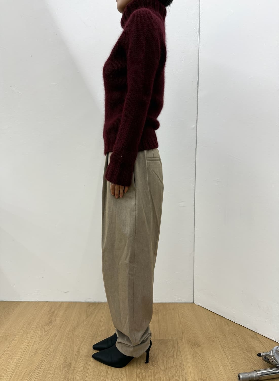 body dressing burgundy angora knit 상품이미지4