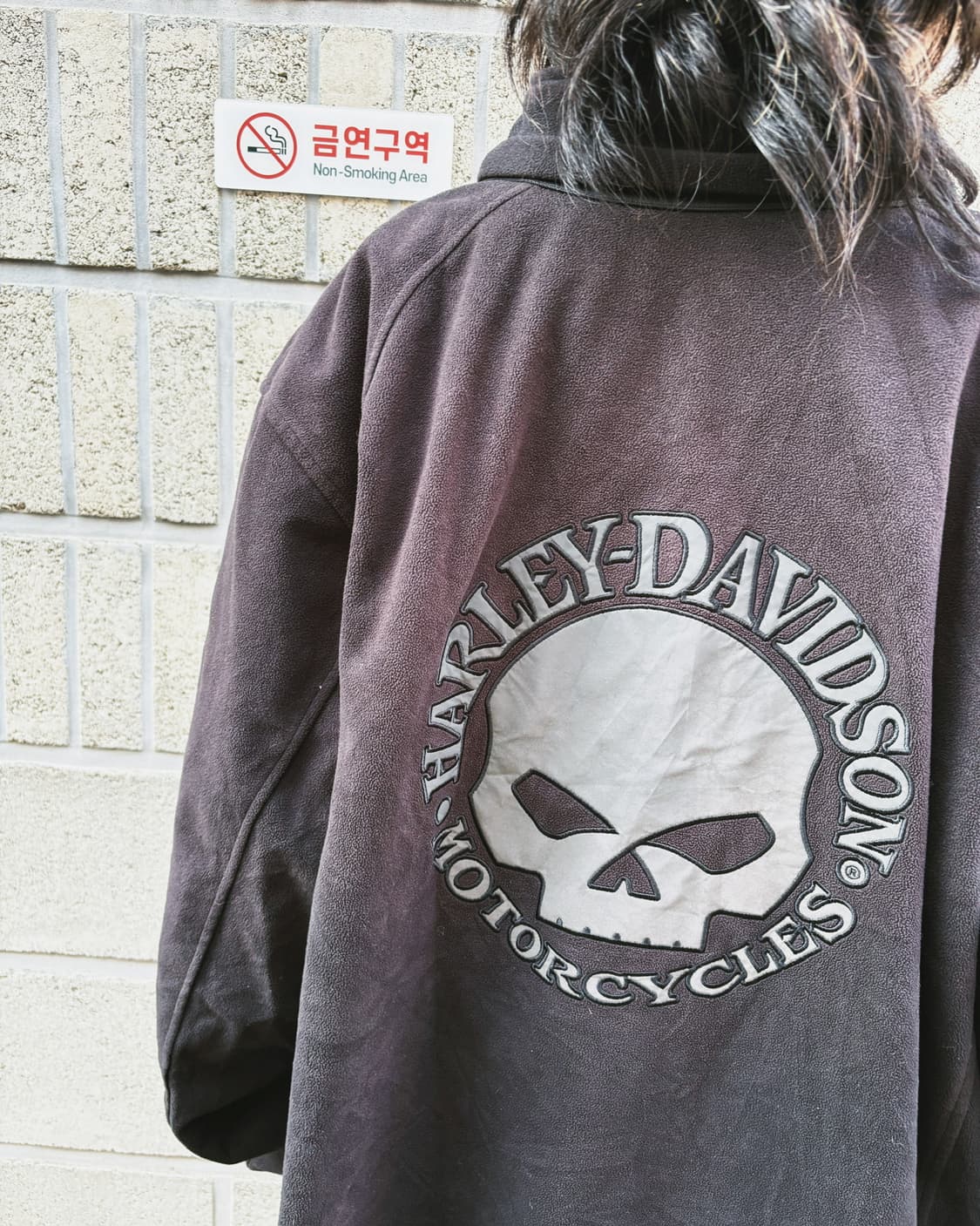 할리데이비슨 오버사이즈 플리스 집업 자켓 상품이미지6