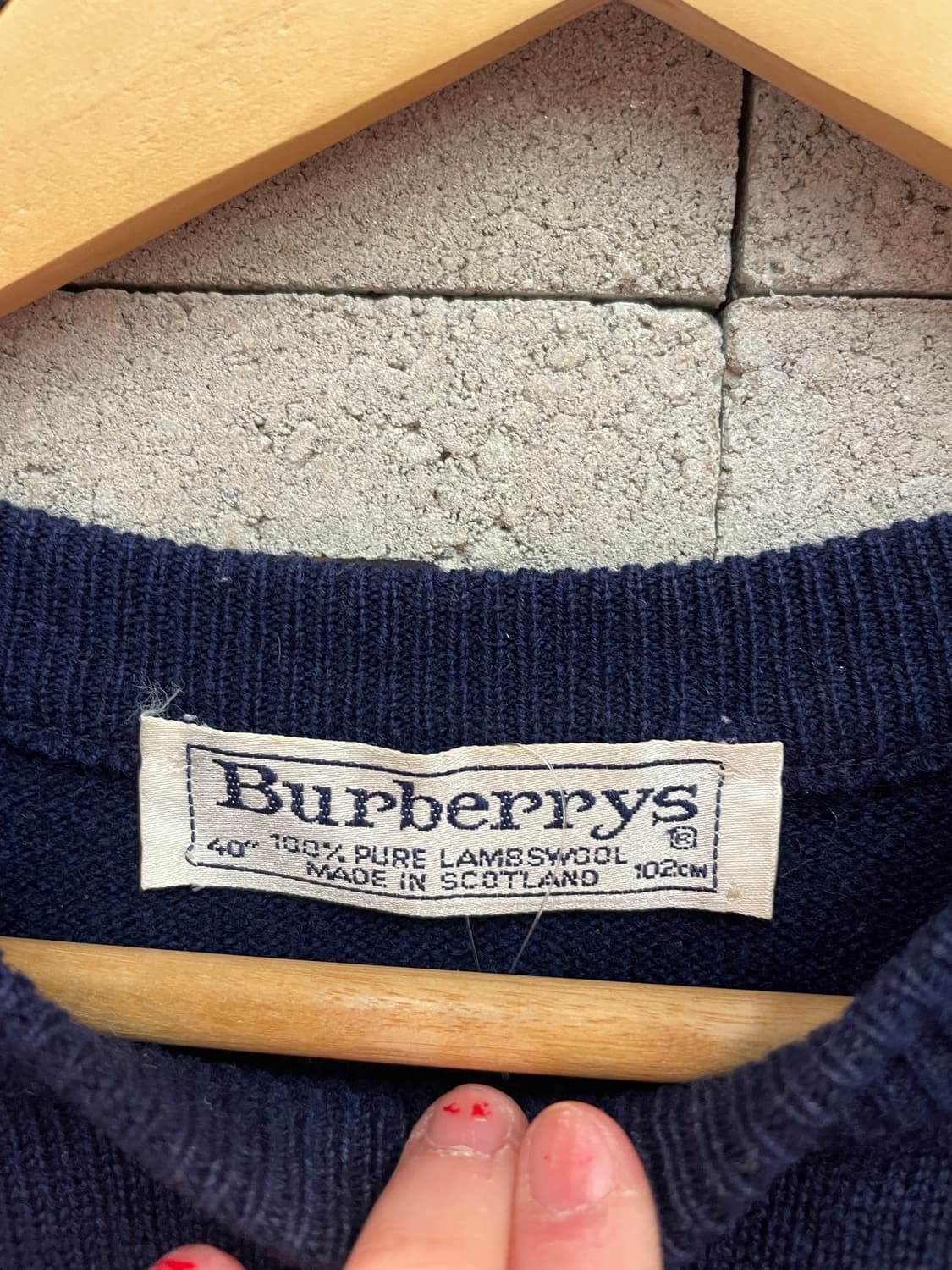 1990s Burberrys 버버리 스코틀랜드 골프맨 니트 상품이미지7