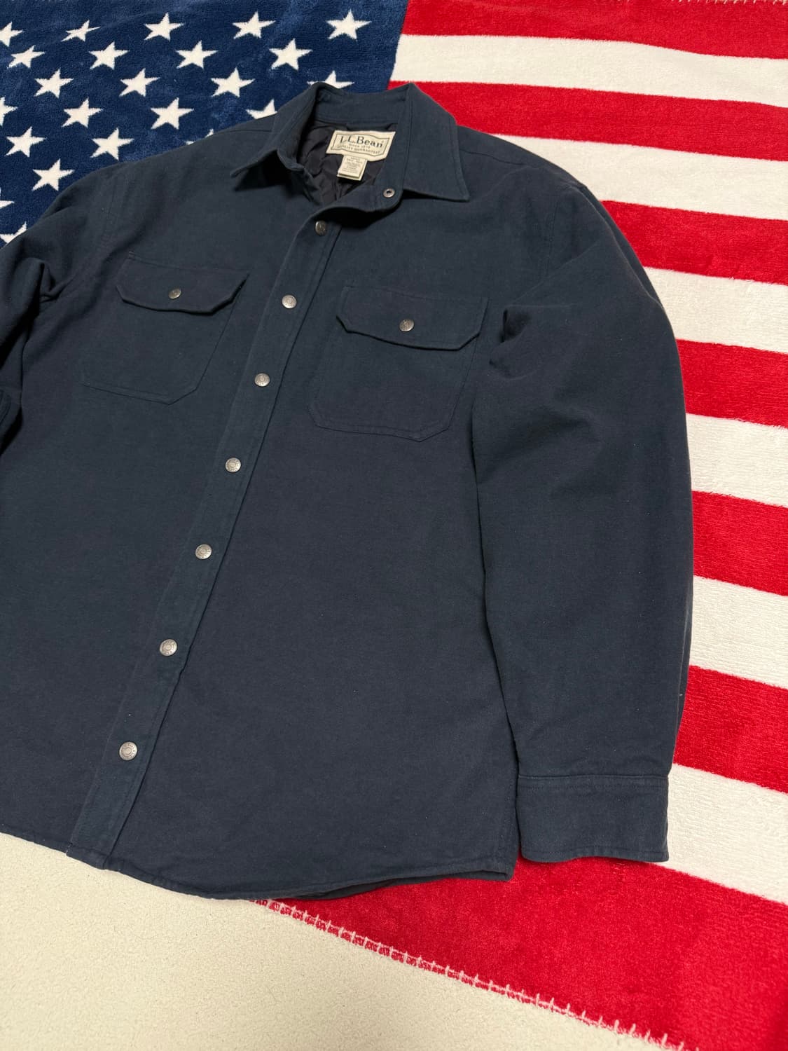 𝐋.𝐋 𝐁𝐞𝐚𝐧 퀄팅안감 셔츠형자켓 엘엘빈 vintage 상품이미지3