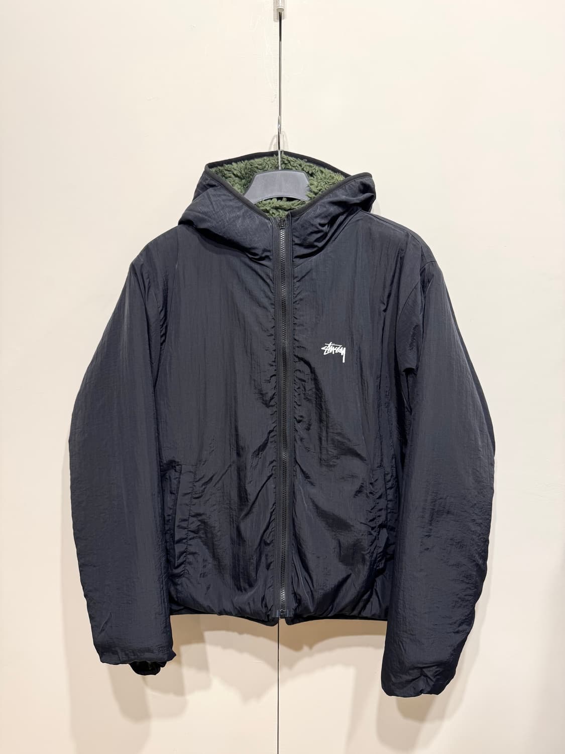 Stussy 스투시 쉐르파 자켓 올리브 상품이미지4
