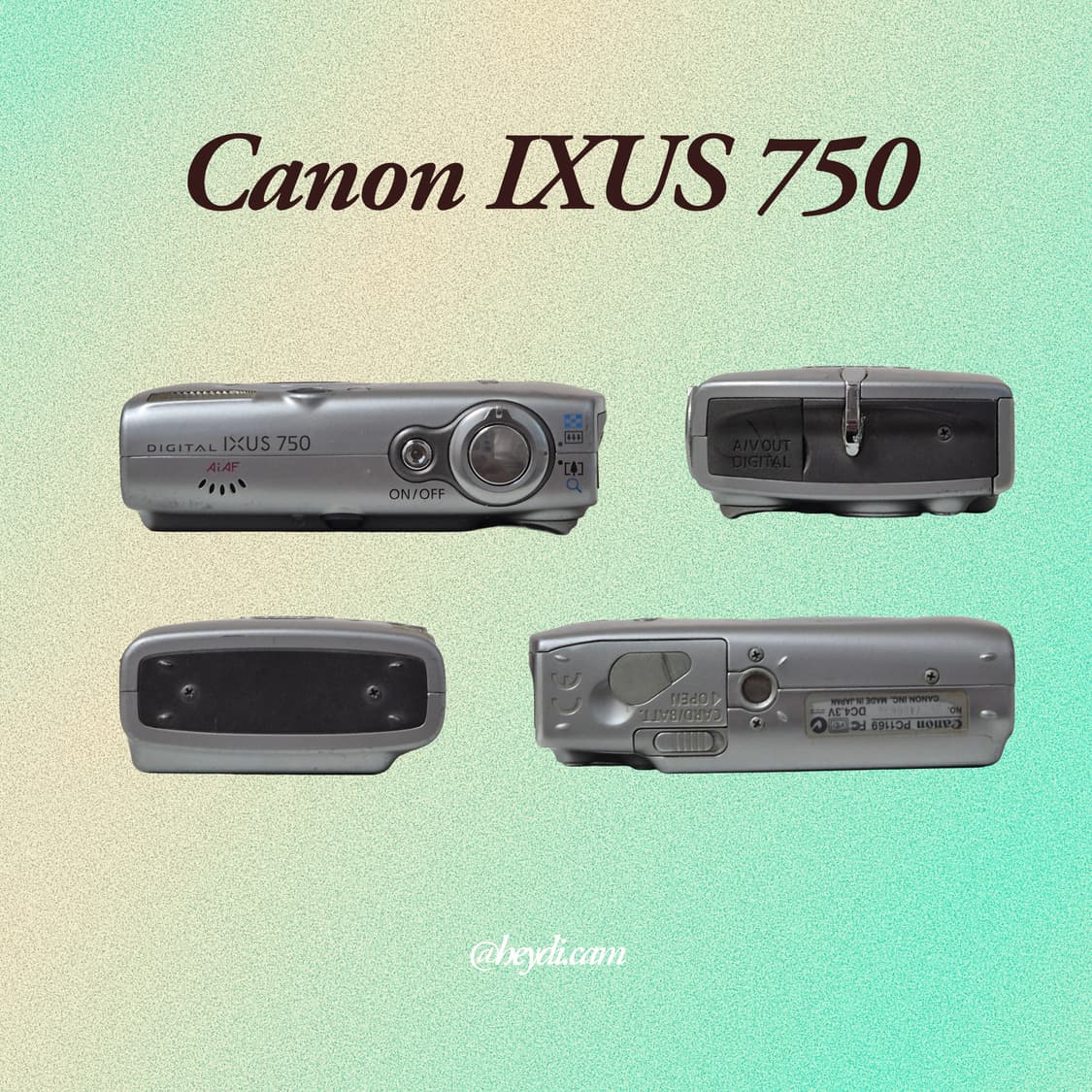 (아일릿 원희) 캐논 ixus750 IXY700 실버 상품이미지3