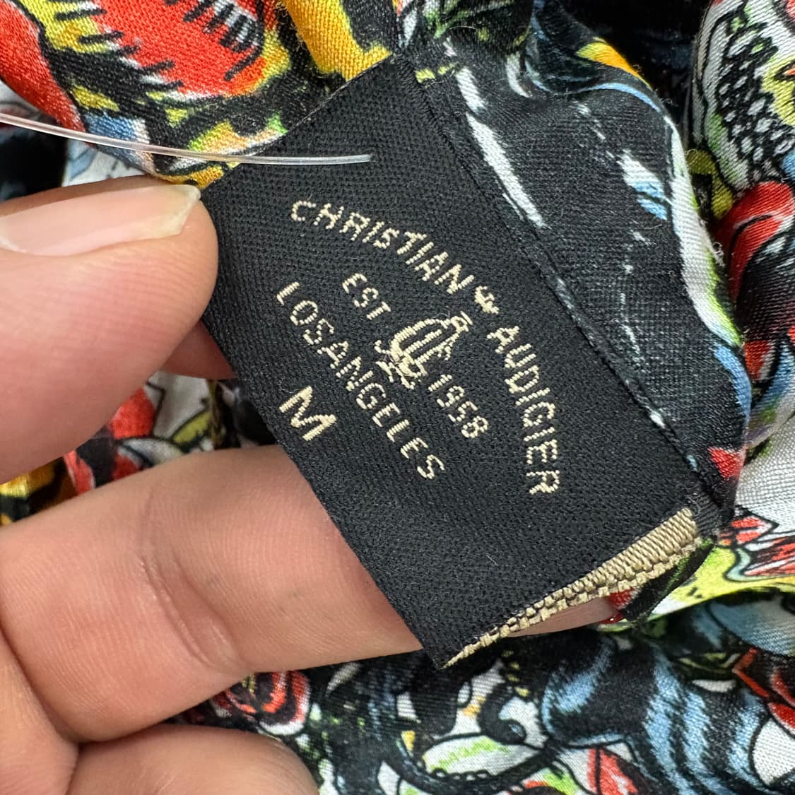 (95)크리스찬 오디게 블랙 로즈 리버시블후드집업 상품이미지5