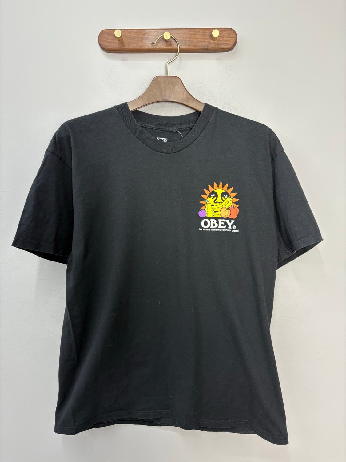 오베이 후르츠오브 아워 레이버 클래식 블랙 반팔 A3427 상품이미지2