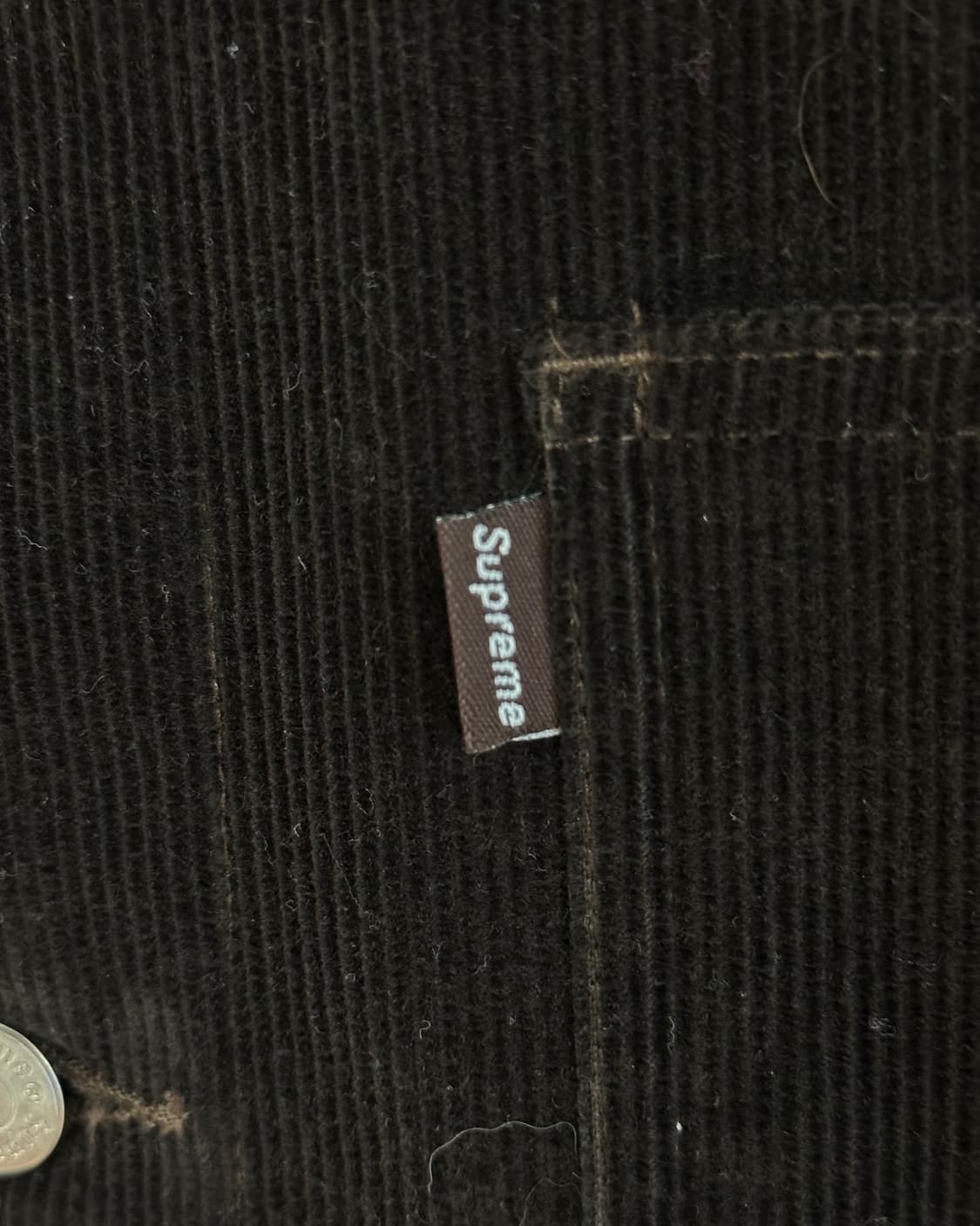 SUPREME 슈프림 1세대 아카이브 브라운 코듀로이  상품이미지4