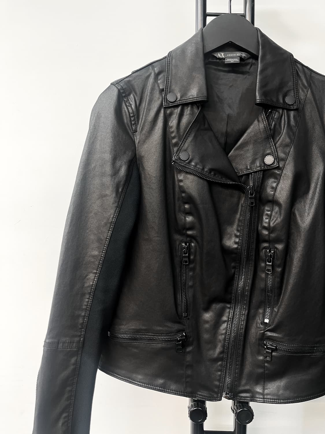 아르마니 익스체인지 PU 라이더 자켓 상품이미지3