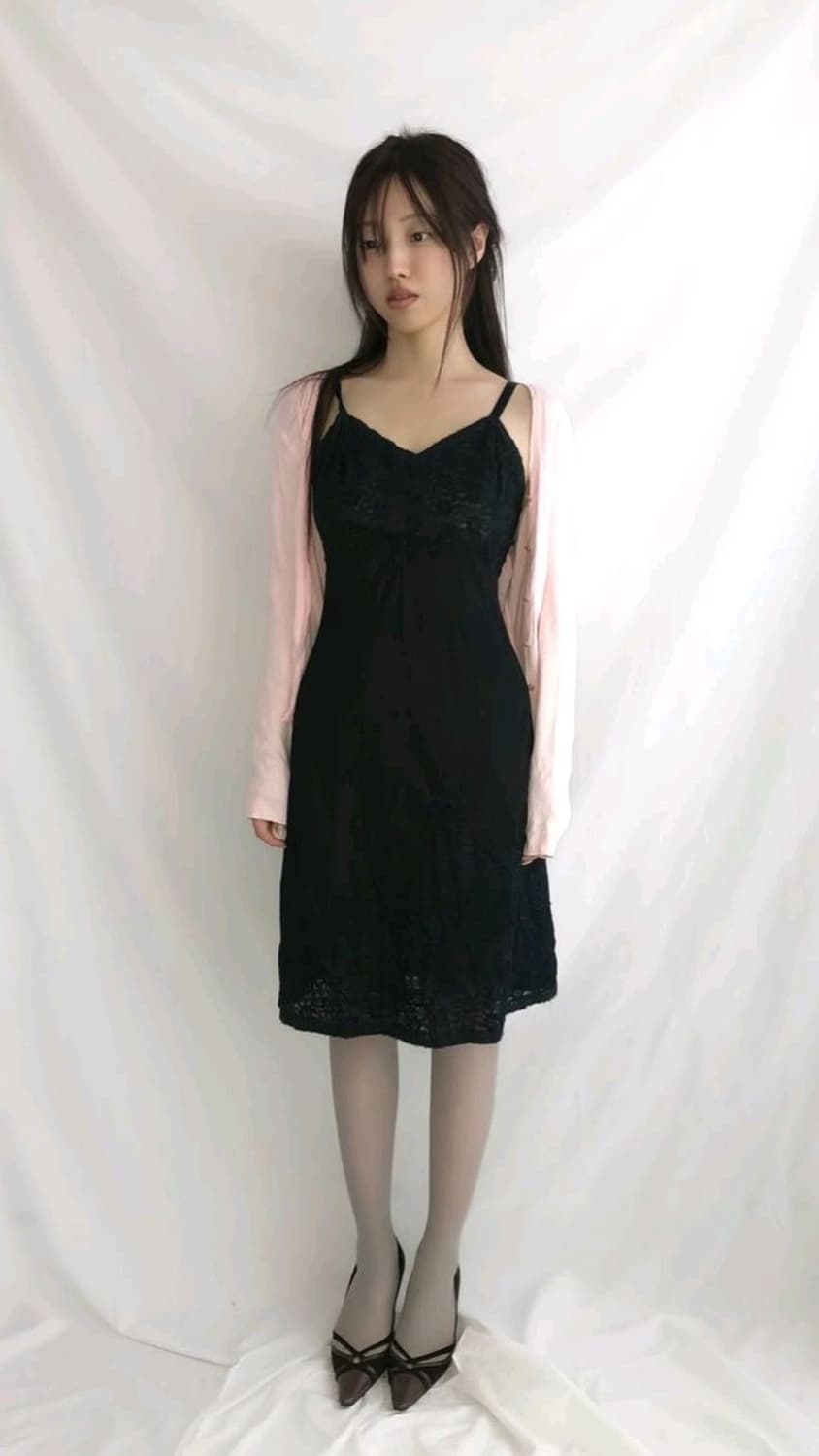 이알로이지 블랙 슬립 드레스  상품이미지1