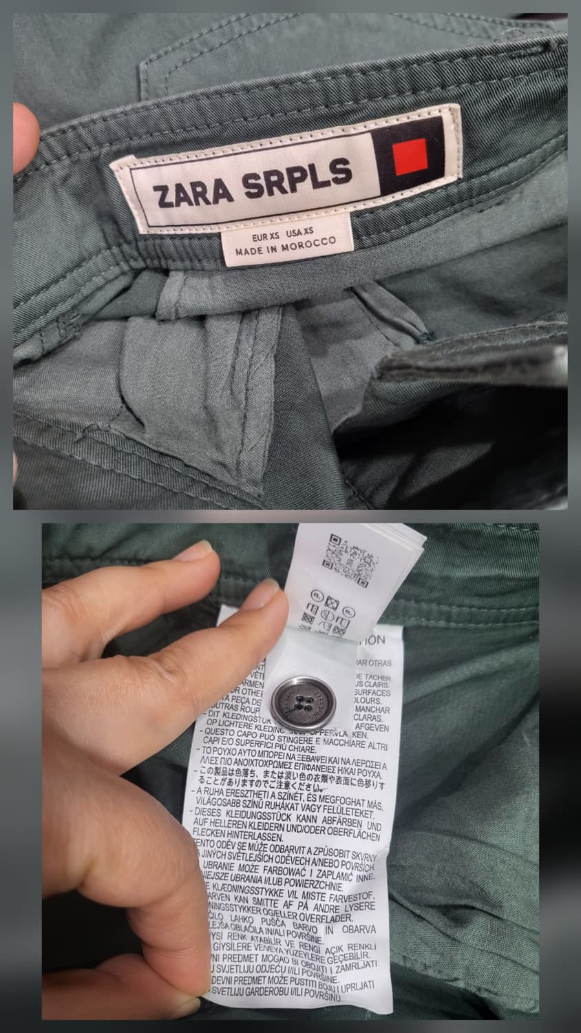 자라 SRPLS 밀리터리 카고 벨트 팬츠 상품이미지9