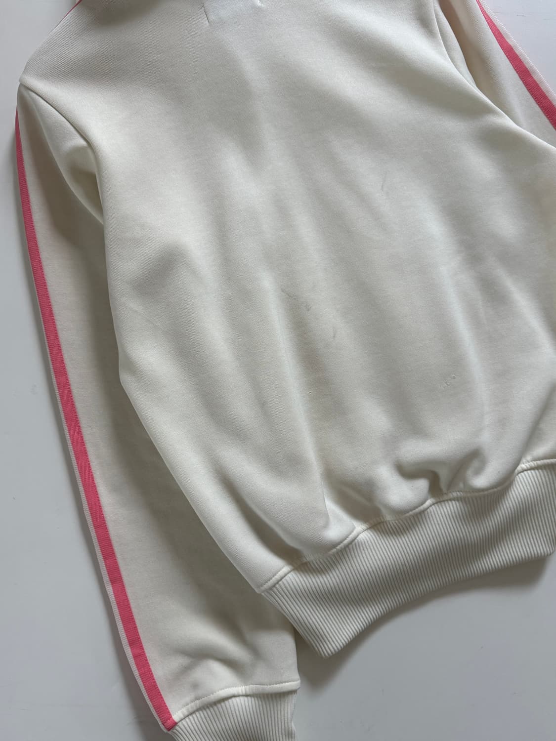 Adidas 아디다스 크림/베이비핑크 후드플락 트랙탑 상품이미지10