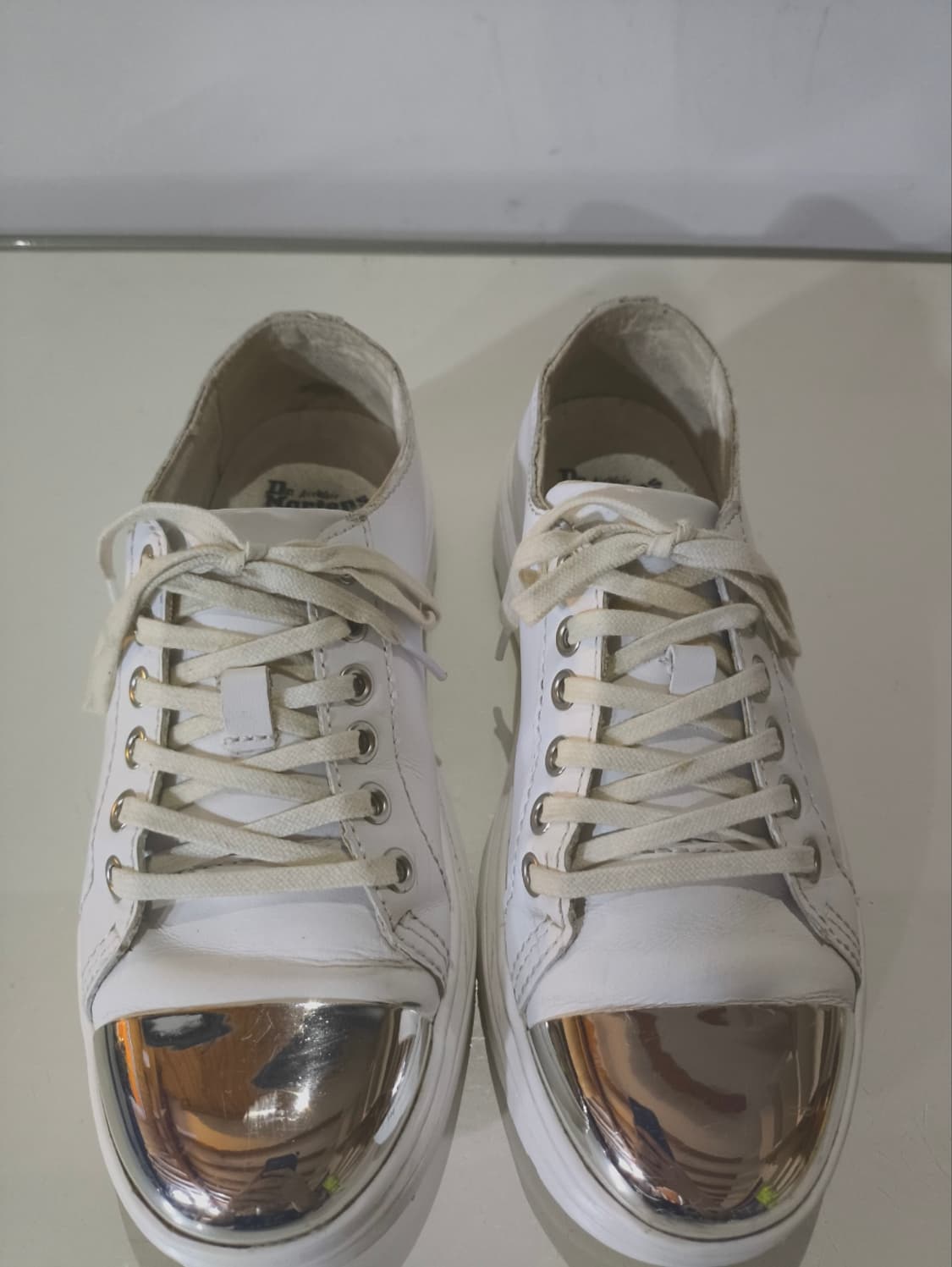 uk4 230mm 닥터마틴 알렉세이 실버 스니커즈  상품이미지4