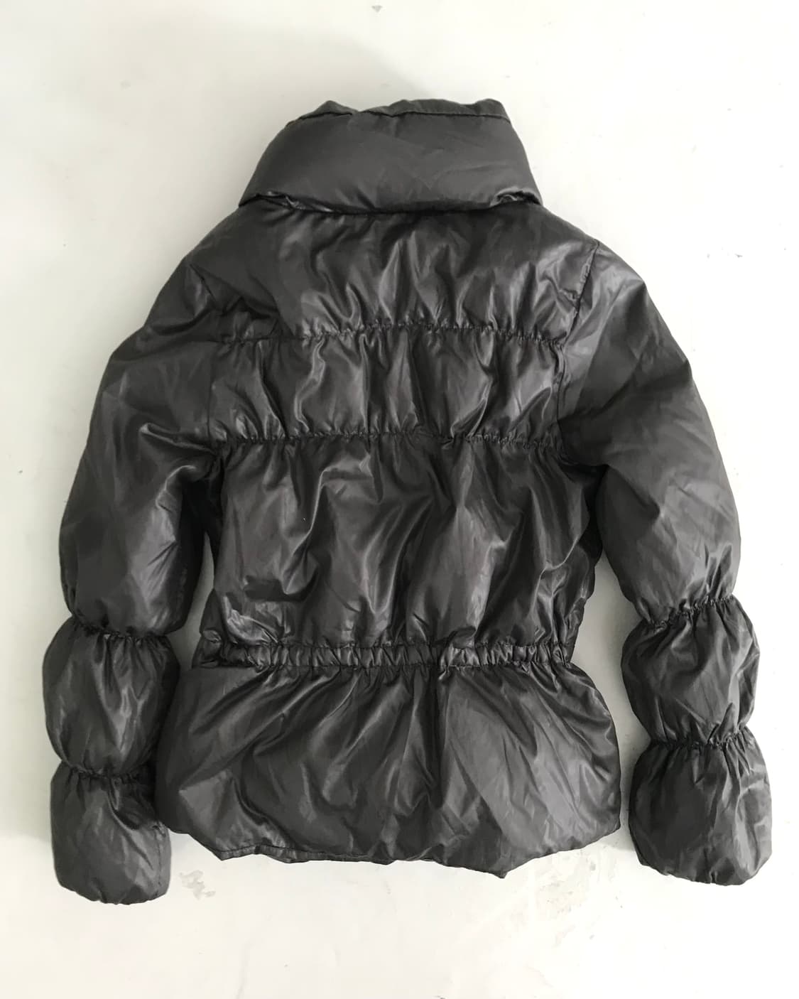 Dark brown string light padded jumper 상품이미지6