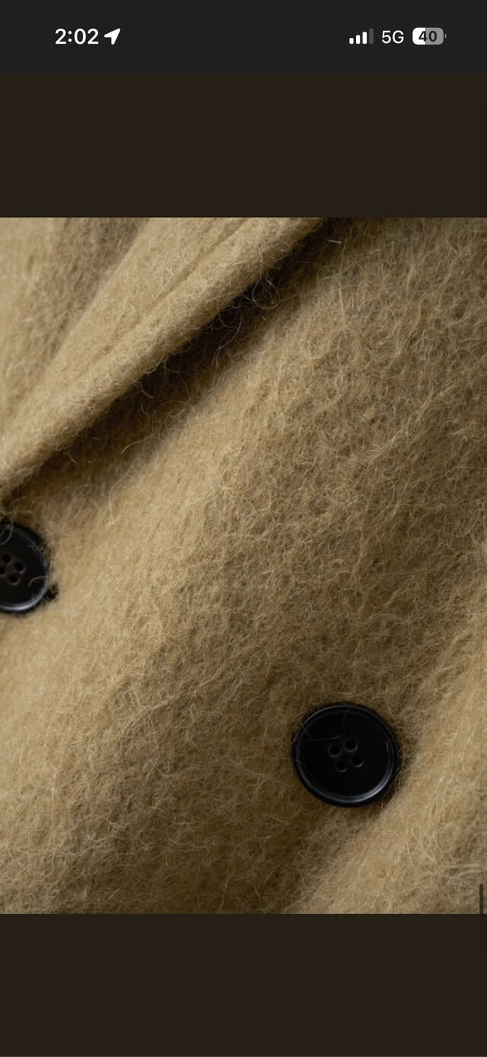 Satur 세터 보가타 울 오버사이즈 더블코트 카멜 베이지 S사이즈 상품이미지4