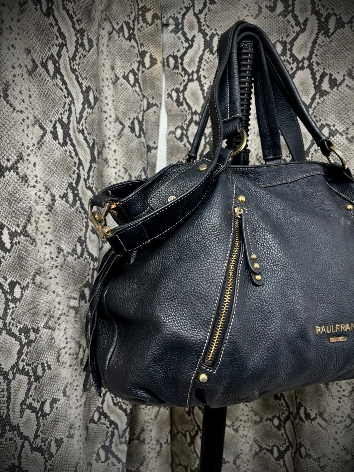 [PAUL FRANK Y2K] Side Zip Detail Navy Ov 상품이미지2