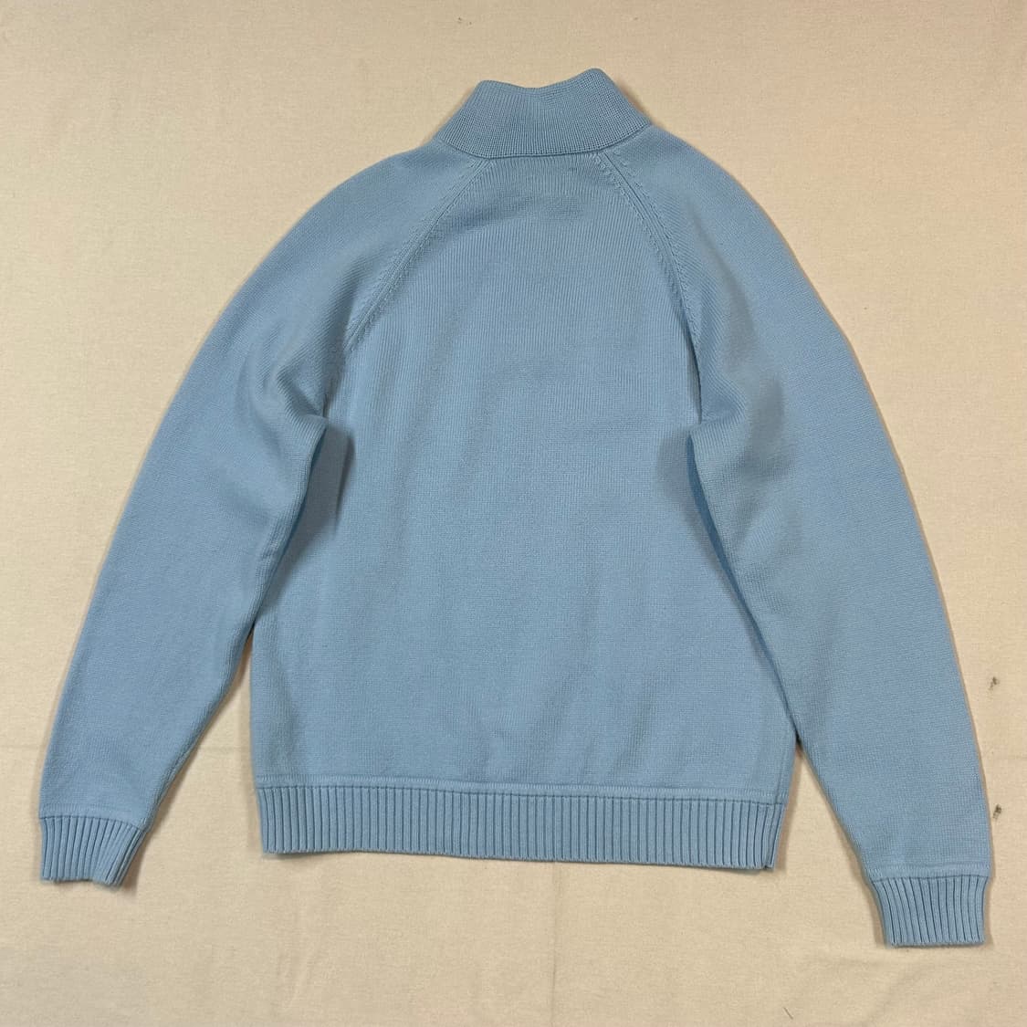 S) 타미힐피거 반집업 풀오버 코튼 니트 주황 오렌지 상품이미지5