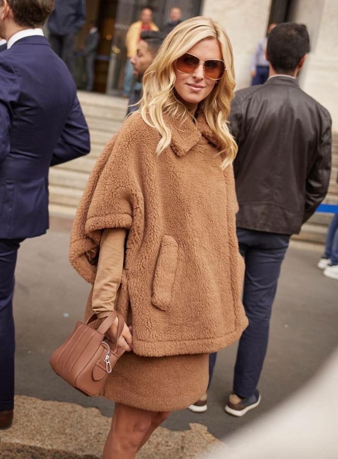 막스마라 테디베어 무스탕 케이프 코트 상품이미지10