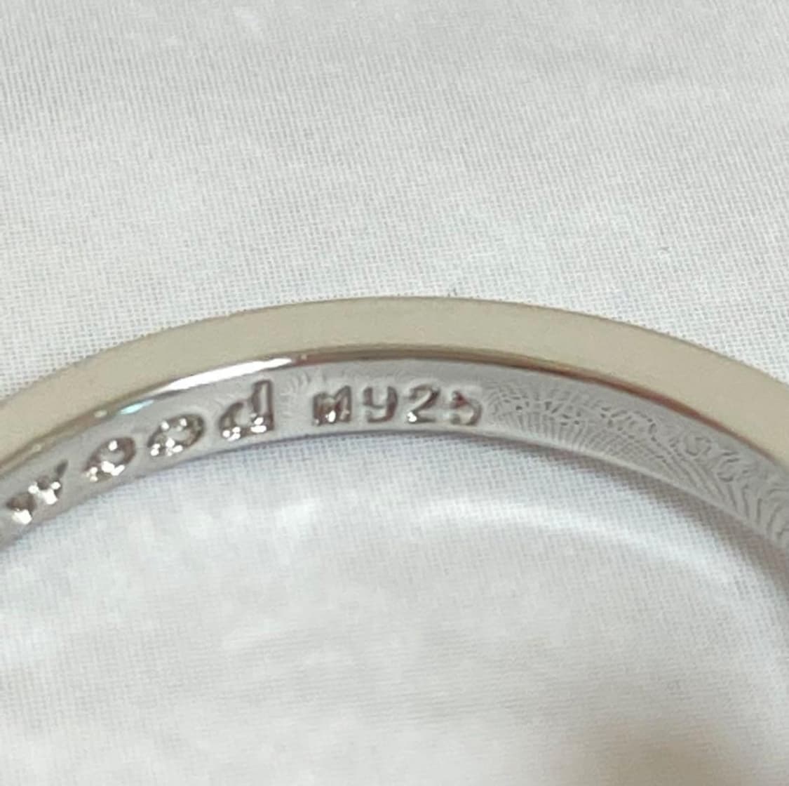 비비안웨스트우드 아카이브 화이트크리스탈 orb링 반지 상품이미지4