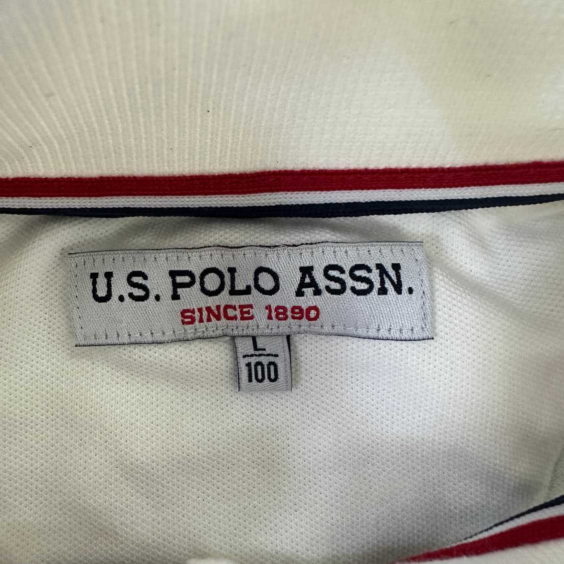 100  US폴로 화이트 폴로 반팔 셔츠 0408D 상품이미지2