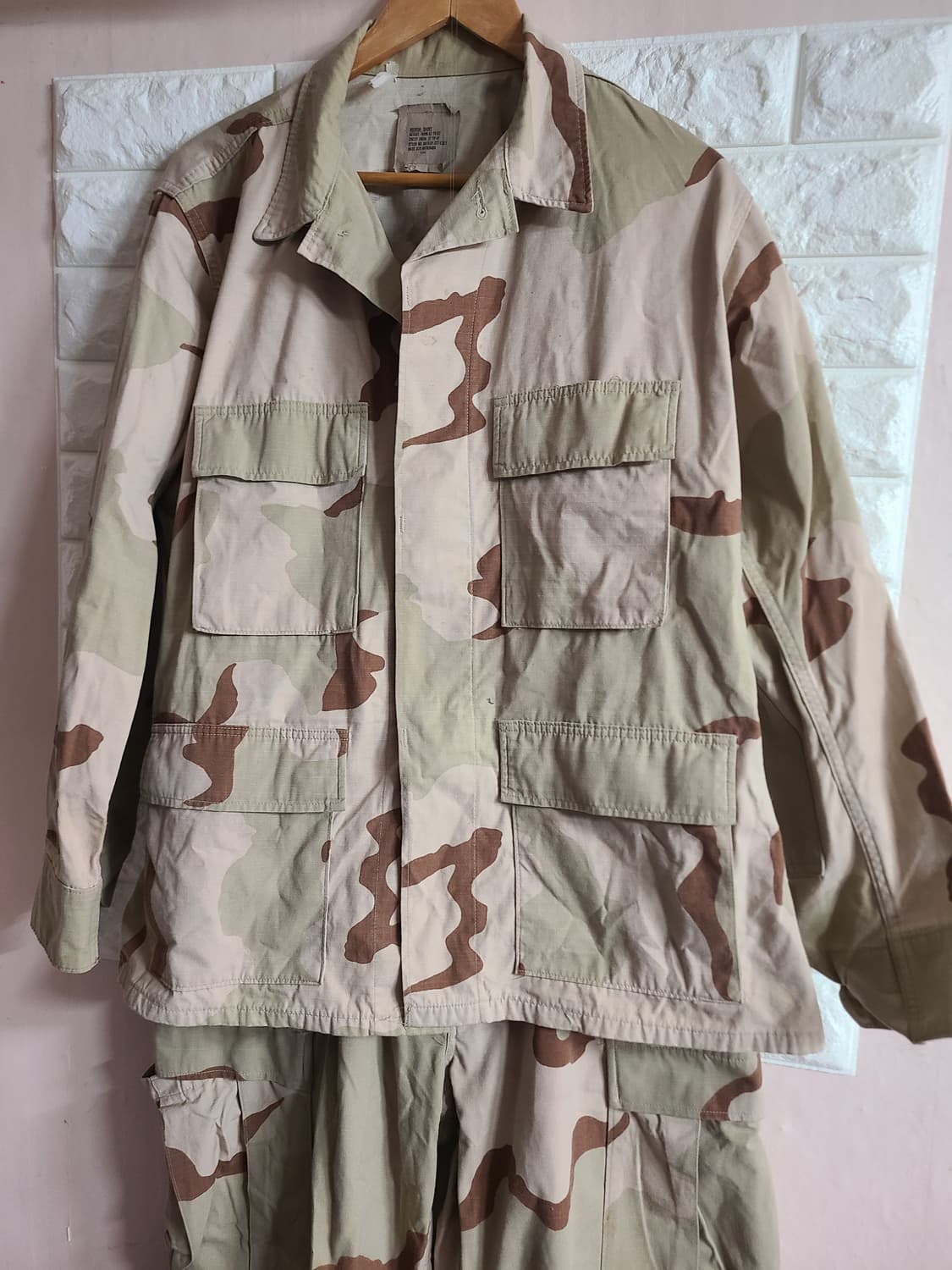 미군군복 사막 전투복 세트 상품이미지1