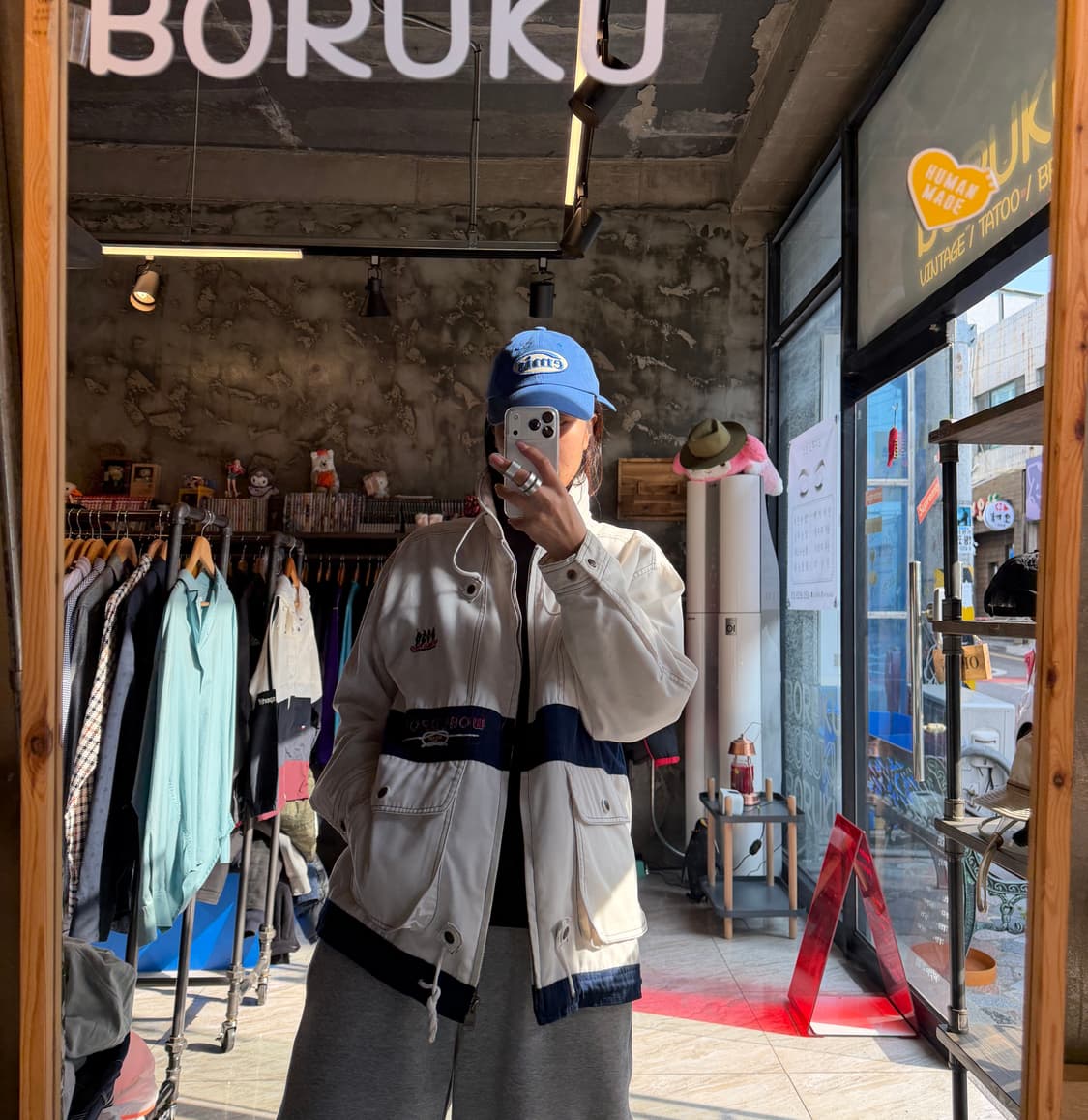 월드폴로 하이넥 집업 자켓 M 상품이미지7