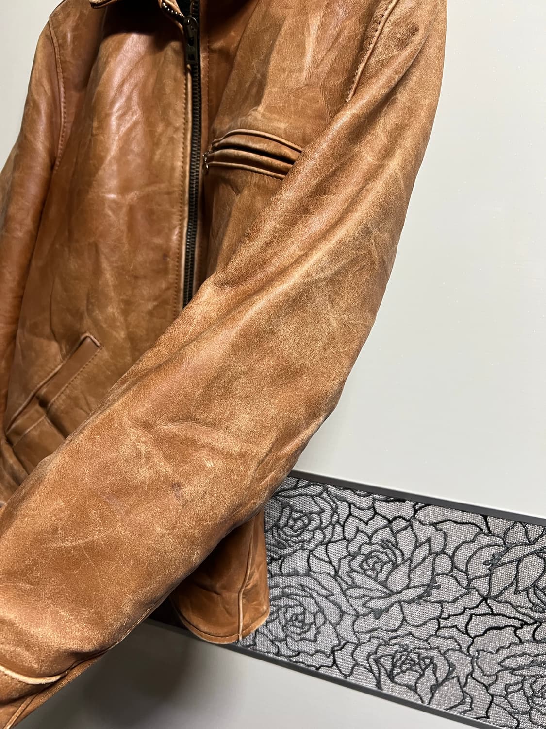 빈티지 Vanson 밴슨 소가죽 스포츠 레더 자켓 상품이미지6