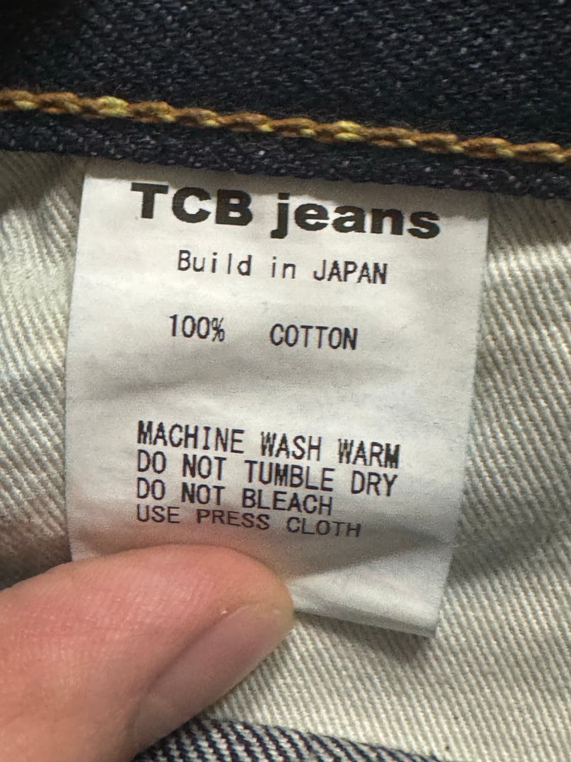 (급처) TCB Jeans 50s Selvedge One Wash 데님 상품이미지4