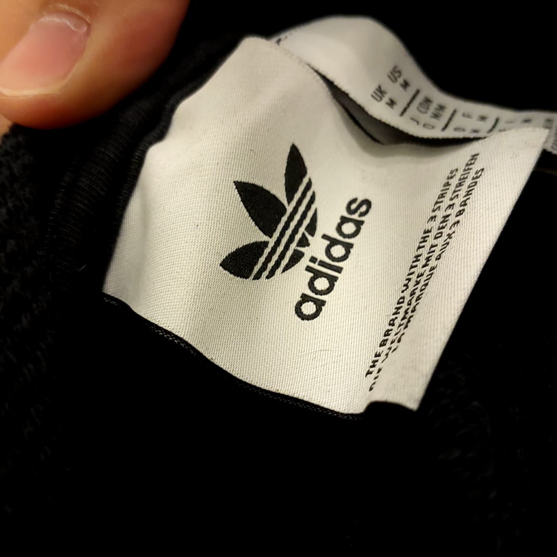 아디다스 오리지널 블랙 빅로고 후드티 상품이미지3