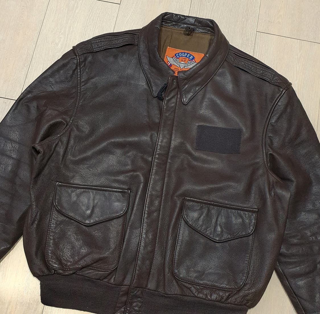 오리지널 a-2 플라이트 자켓 80's 사이즈 46r 110-115 상품이미지3