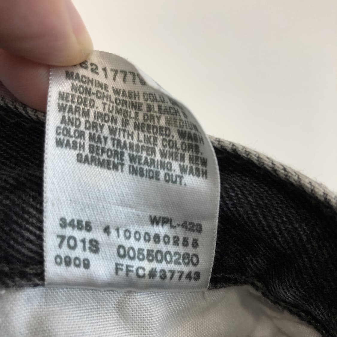 리바이스 550 릴렉시드 USA 워시드블랙데님 35-36 상품이미지7