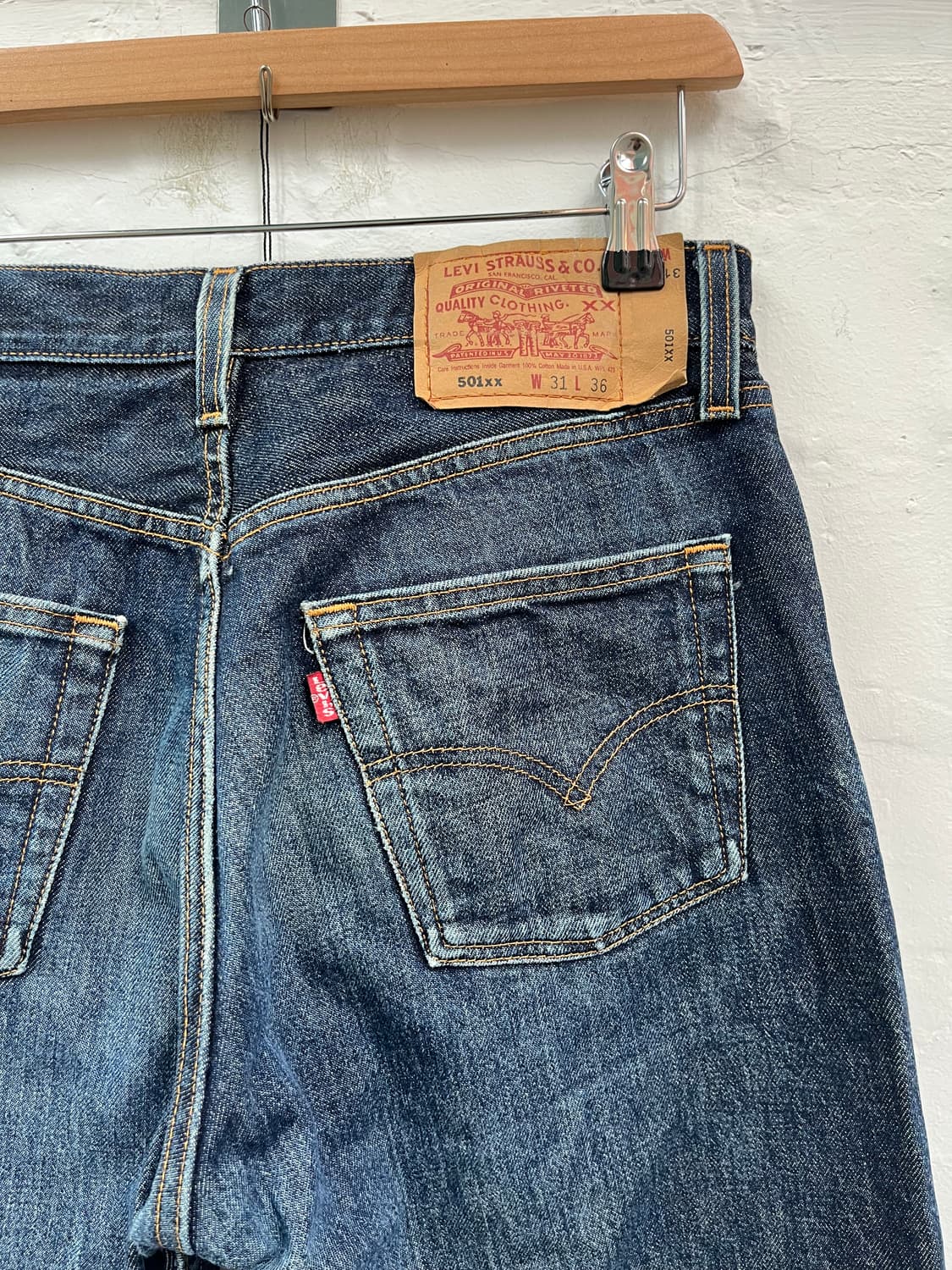 Levis 501XX MADE IN USA 데님 팬츠 W31/L36 상품이미지6