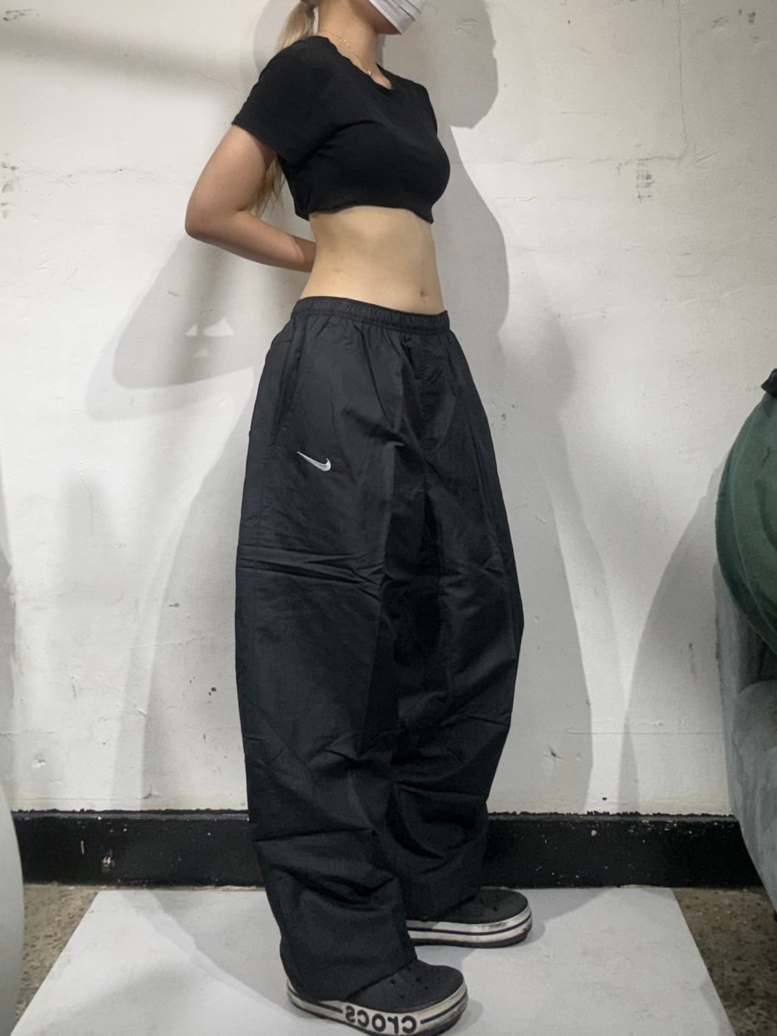 00s 나이키 새상품 블랙 인터밀란 한정판 와이드 트랙 팬츠 상품이미지1