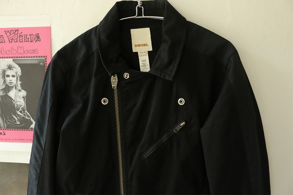 디젤 블랙 바이커 자켓 상품이미지5