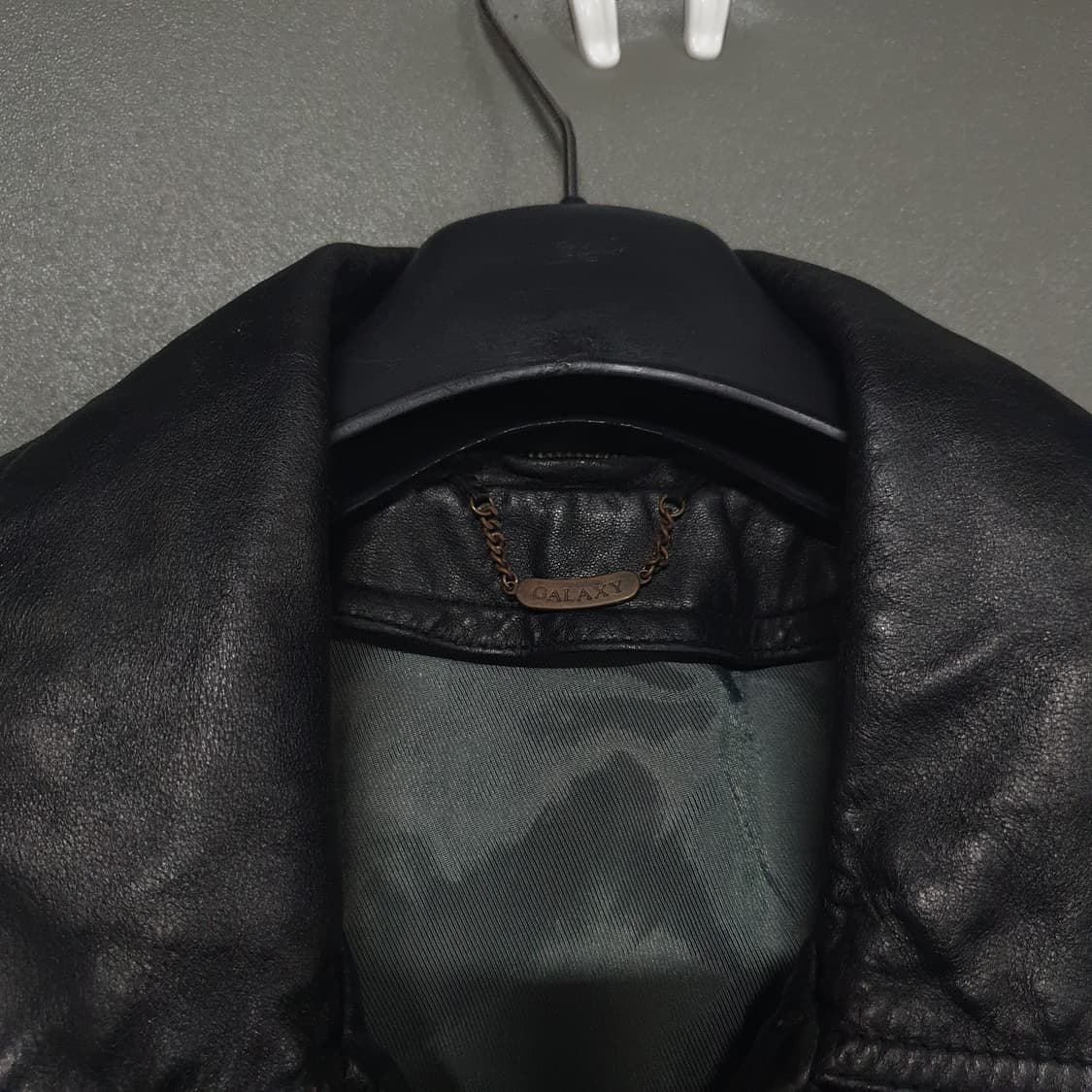 95 (M) 갤럭시 고급 쉽스킨 양가죽 레더 봄버 자켓 상품이미지5