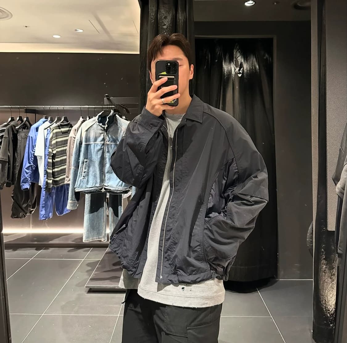 준지 24FW 더블 나일론 집업 자켓 상품이미지1