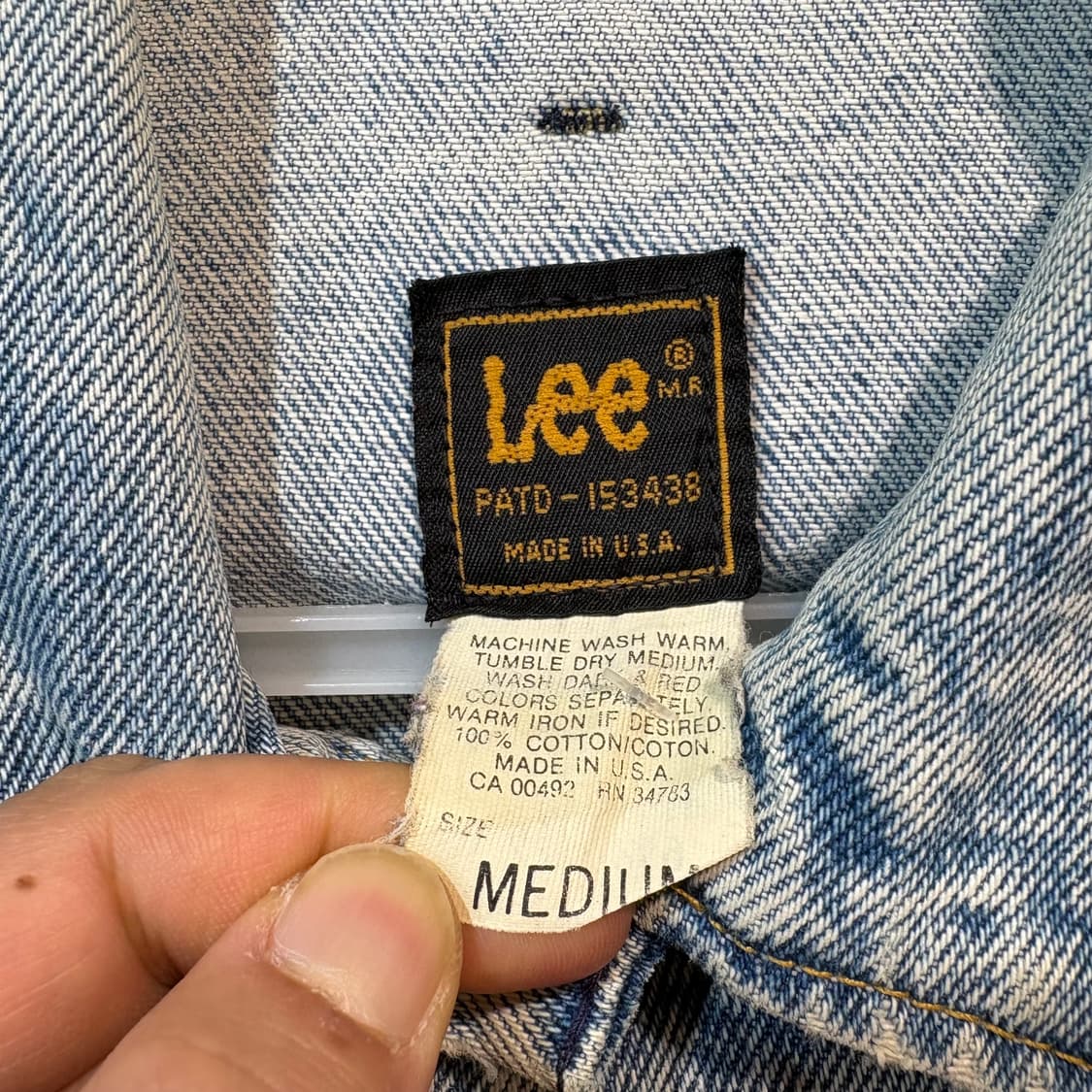 [M] Lee 리 빈티지 워싱 데님 자켓 상품이미지6